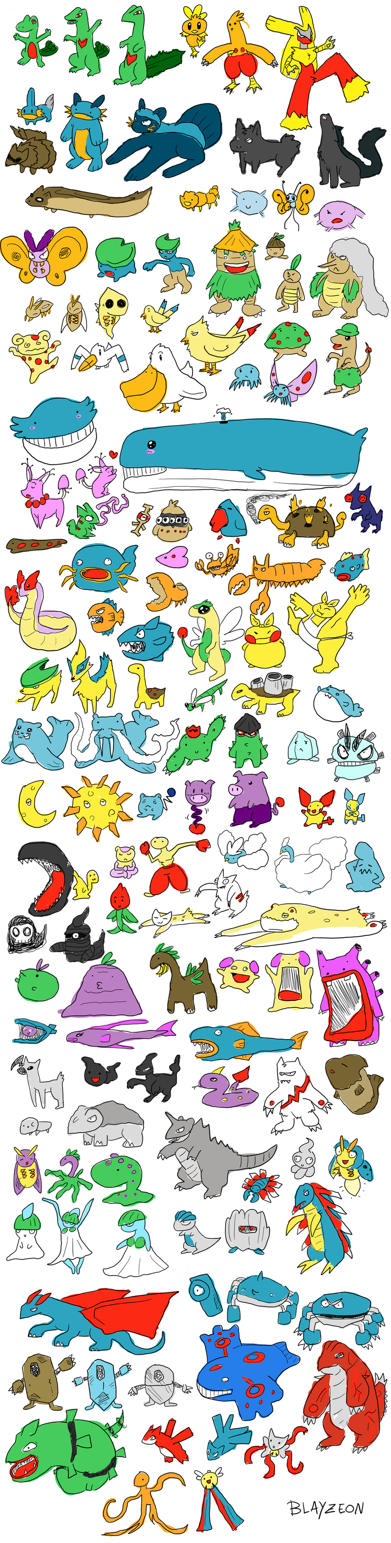 Illustration for article titled More Pokemon Drawn From Memory, Without Erasing